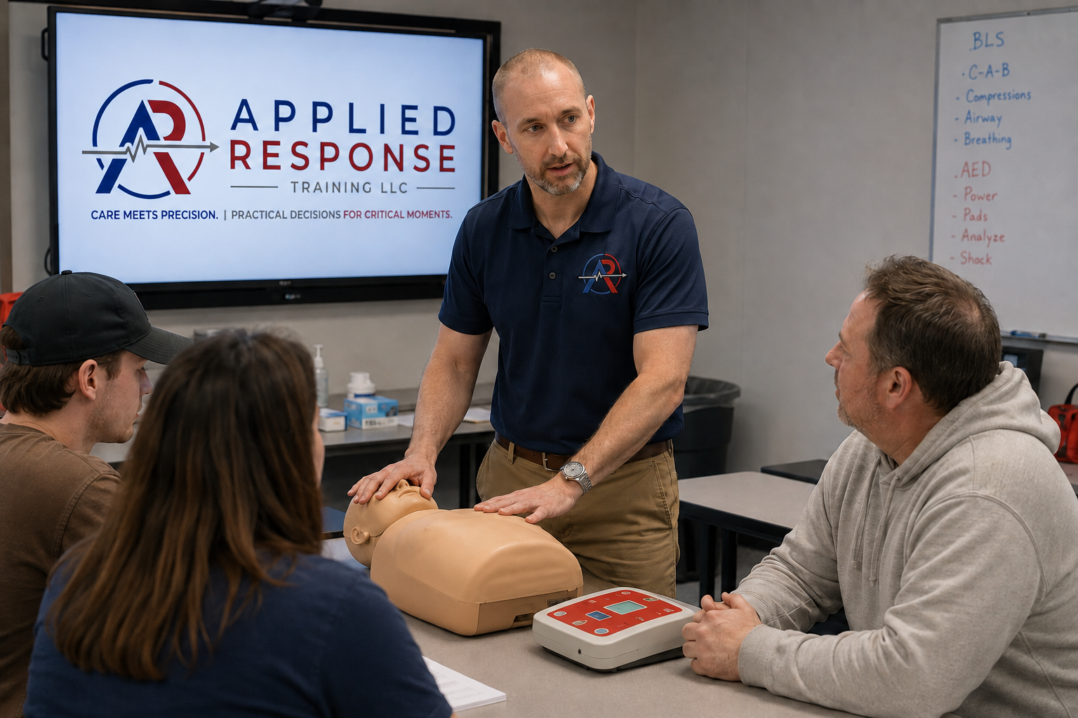 Applied Response Training hands-on CPR classroom instruction